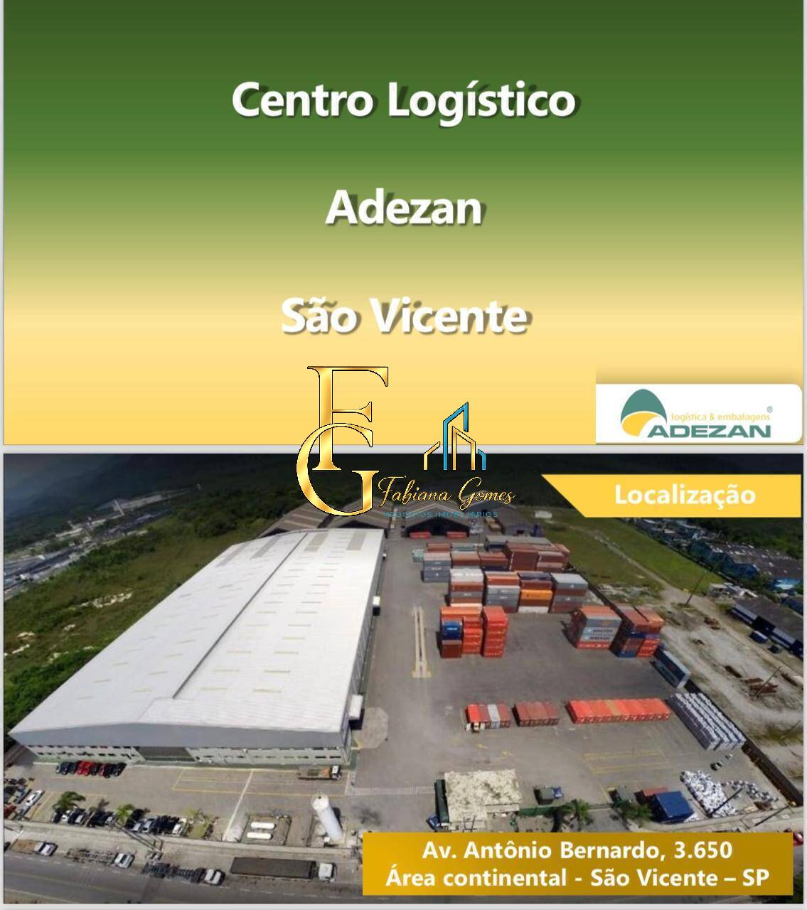 Centro Logístico Adezan á Venda - São Vicente