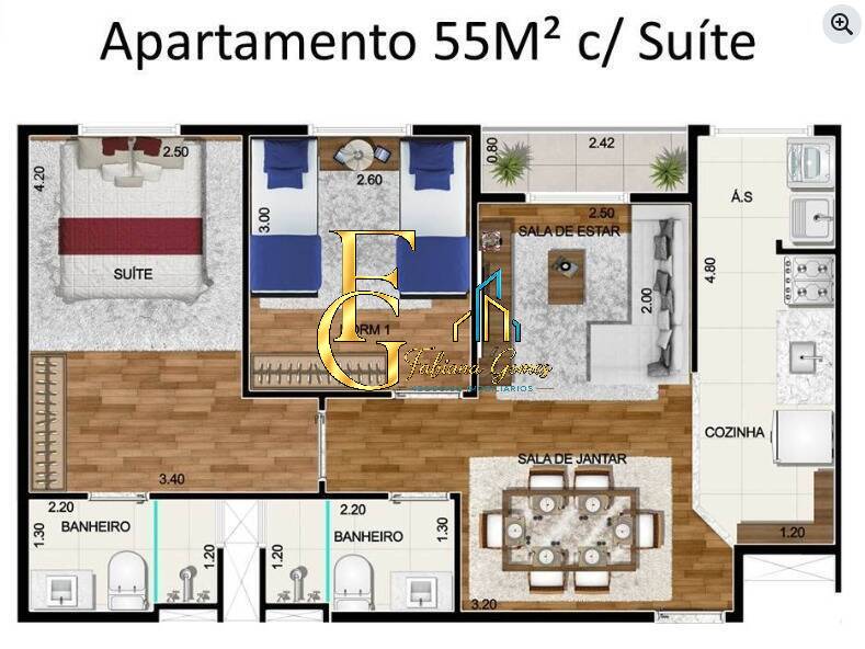 Apartamento, 2 quartos - Foto 2